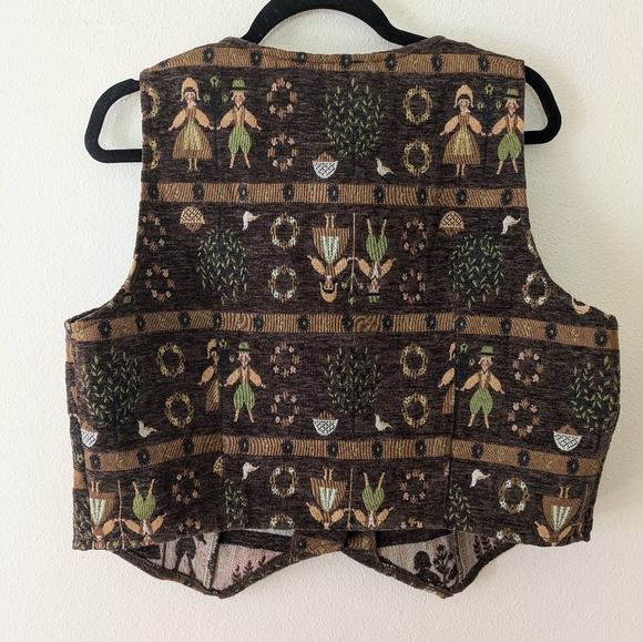 NWT Cider Jacquard Cottagecore Print Vest Top and Mini Skirt Set sz 1XL - Picture 6 of 13